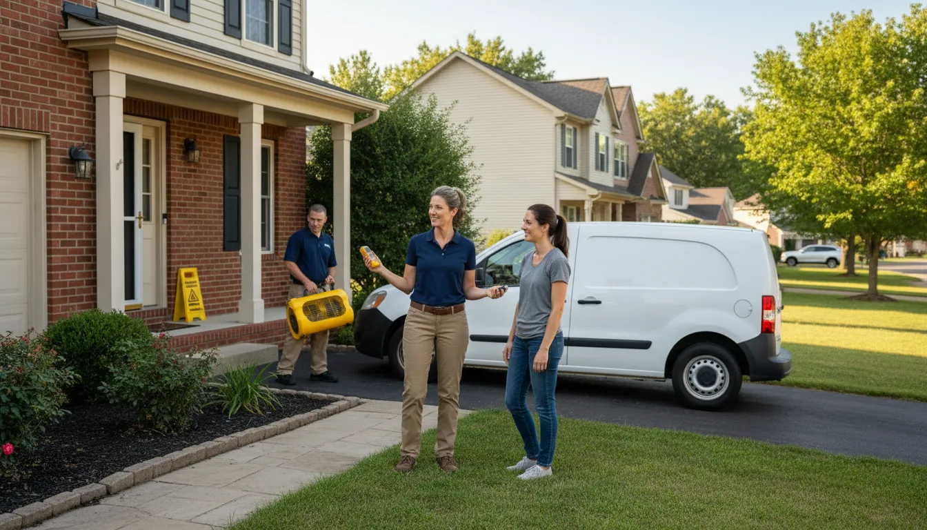 Water restoration image for Dehumidification And Cleanup Services in Brownsburg, IN